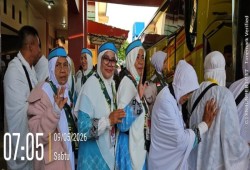 Tergabung dalam Kelompok Terbang (Kloter) 14 resmi bertolak menuju Tanah Suci